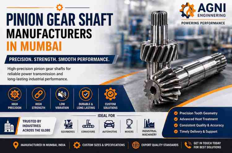 Trusted Pinion Gear Shaft Manufacturers in Mumbai for Industrial Applications